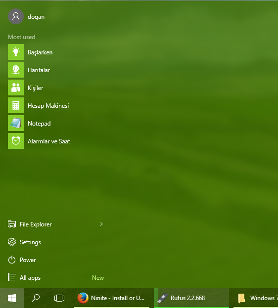 Start Menu